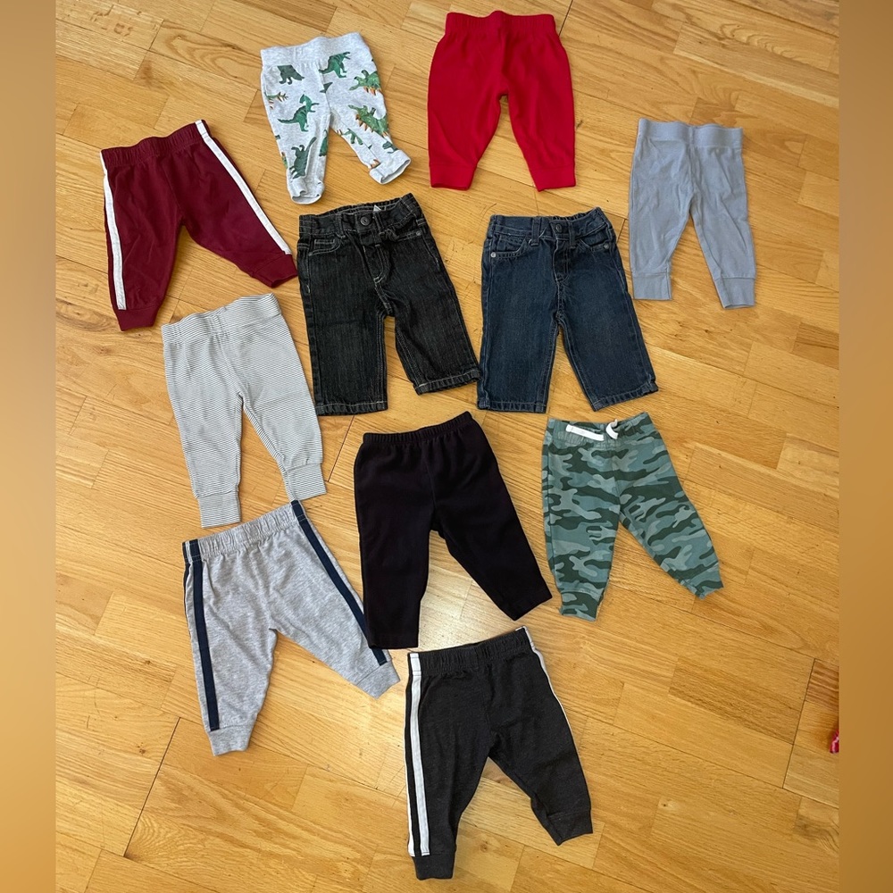 11 3-6month baby boy bottoms